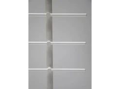 Dieda Geländerset Aluminium Weiß waagerechte Rundstäbe 100 cm x 150 cm