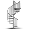 DOLLE Außenspindeltreppe Gardenspin mit Metallstufen Ø 125 cm Höhe bis 282