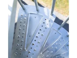 DOLLE Außenspindeltreppe Gardenspin mit Metallstufen Ø 125 cm Höhe bis 282