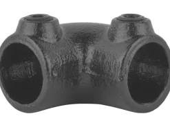 Eckstück 90° Schwarz matt für Stahlrohr Ø 2,7 cm
