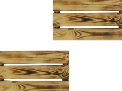 Einlegeboden für Holzkisten 2 Stück Kiefer geflammt