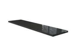 Fensterbank Anthra Grau 126 cm x 25 cm x 2 cm mit Wasserrille