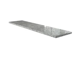 Fensterbank Sino Grau-Weiß 101 cm x 20 cm x 2 cm mit Wasserrille