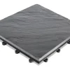 Florco Naturstein-Klickfliese Stone Schiefer, vollfl. 30x30x2,8 cm, 4 Stk/VPE