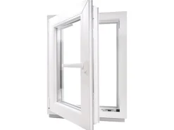 Framelux Kunststofffenster Proline Anthrazit 2-Fach Verglasung 500 x 1100 mm Linksanschlag