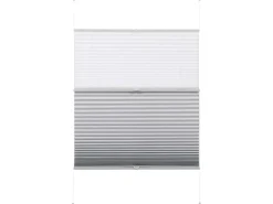 Gardinia Easy Fix Plissee Tag und Nacht Weiß 70 cm x 130 cm