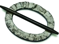 Gardinia Dekoring Oval Holz Wenge 12 cm x 9,5 cm