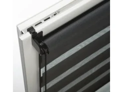 Gardinia Doppelrollo EasyFix 90 cm x 220 cm Schwarz