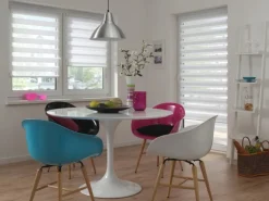 Gardinia Easyfix Doppelrollo mit Montageschiene 100 cm x 150 cm Weiß