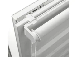 Gardinia Easyfix Doppelrollo mit Montageschiene 100 cm x 150 cm Weiß