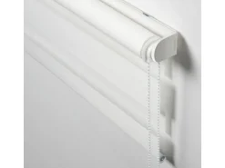 Gardinia Easyfix Doppelrollo mit Montageschiene 100 cm x 150 cm Weiß