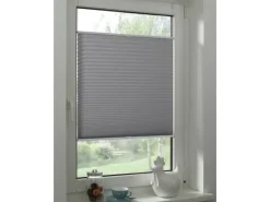 Gardinia EasyFix Plissee Greta 50 cm x 130 cm Steingrau