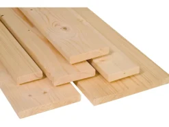 Glattkantbrett Fichte/Tanne gehobelt gefast 100 mm x 18 mm x 2500 mm