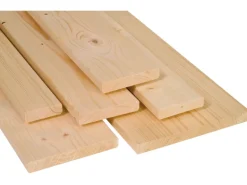 Glattkantbrett Fichte/Tanne gehobelt gefast 80 mm x 18 mm x 3000 mm