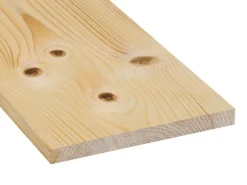 Glattkantbrett Fichte/Tanne gehobelt gefast 18 mm x 195 mm x 2700 mm
