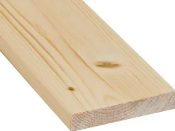 Glattkantbrett Fichte/Tanne gehobelt gefast 18 mm x 95 mm x 2700 mm