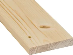 Glattkantbrett Fichte/Tanne gehobelt gefast 18 mm x 60 mm x 2400 mm