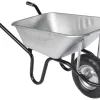 Haemmerlin Einrad-Schubkarre 120 l Muldenvolumen 200 kg Traglast verzinkt