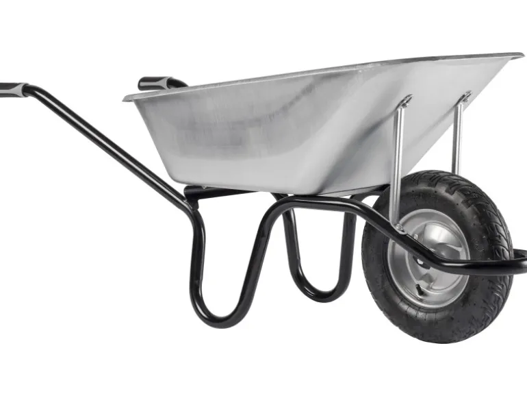 Haemmerlin Einrad-Schubkarre 120 l Muldenvolumen 200 kg Traglast verzinkt