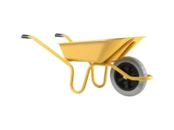 Haemmerlin Schubkarre Expert 100 l PU-Rad Gelb Lackiert