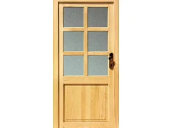 Holz-Mehrzwecktür Modell Amrum 98 cm x 200 cm Anschlag Rechts Fichte Natur