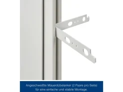 Hörmann Brandschutzklappe T30 H8-5 Grauweiß 875 mm x 1.250 mm DIN L u. R
