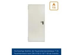 Hörmann Brandschutzklappe T30 H8-5 Grauweiß 800 mm x 1.875 mm DIN L u. R