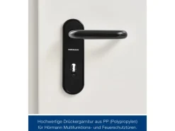 Hörmann Brandschutzklappe T30 H8-5 Grauweiß 875 mm x 1.800 mm DIN L u. R