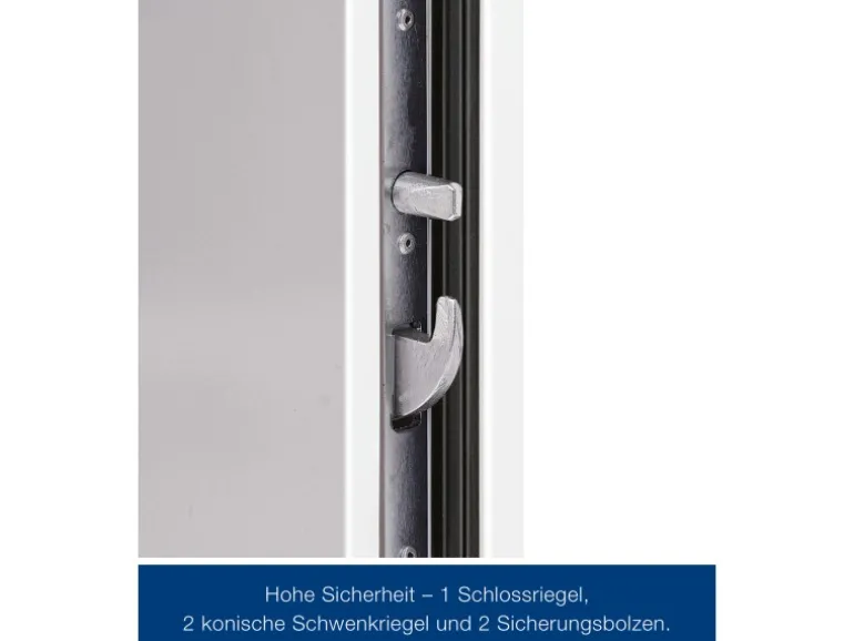 Hörmann Sicherheitstür KSI Thermo46 Verkehrsweiß 87,5 cm x 200 cm DIN R
