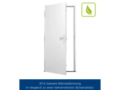 Hörmann Sicherheitstür KSI Thermo46 Verkehrsweiß 100 cm x 212,5 cm DIN L