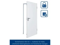 Hörmann Tür-Element mit Eckzarge KSI 40-1 DIN Rechts 100 cm x 200 cm