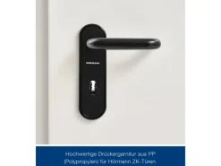 Hörmann ZK Türelement inkl. Drückergarnitur Verkehrsweiß 100 x 212,5 cm DIN L
