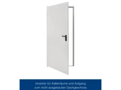 Hörmann ZK Türelement inkl. Drückergarnitur Verkehrsweiß 100 x 212,5 cm DIN L