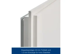 Hörmann ZK Türelement inkl. Drückergarnitur Verkehrsweiß 75 x 212,5 cm DIN R