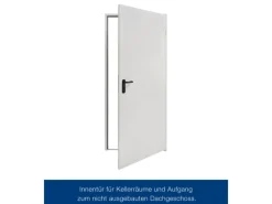 Hörmann ZK Türelement inkl. Drückergarnitur Verkehrsweiß 87,5 x 200 cm DIN R