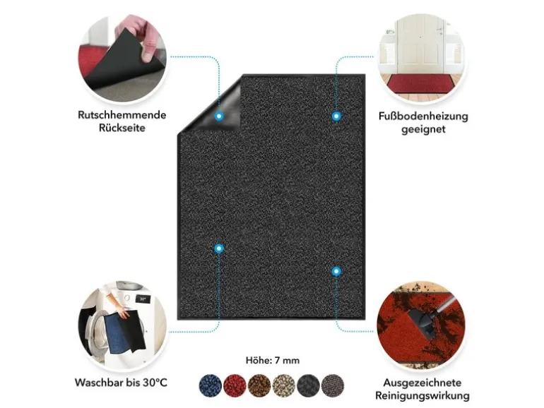 Karat Schmutzfangmatte SKY - Ocker-Schwarz 90 x 600 cm
