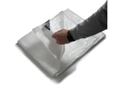 KARAT Abdeckplane Leno Extra Reißfest Wasserdicht mit Ösen 140 g/m² Weiß 3 x 4 m