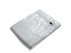 KARAT Abdeckplane Leno Extra Reißfest Wasserdicht mit Ösen 240 g/m² Weiß 3 x 5 m
