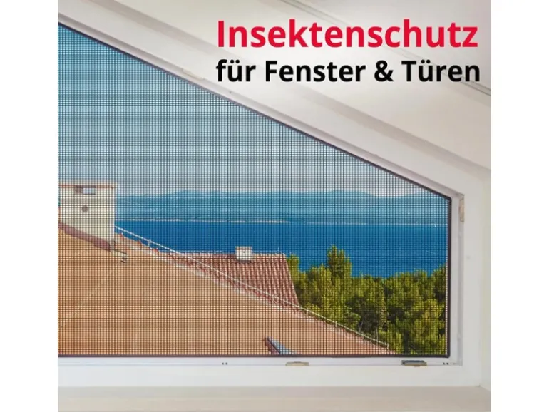 KARAT Fliegengitter für Fenster und Türen Zuschneidbar Reißfest 1 x 15 m