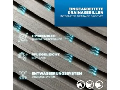 KARAT Stallmatte aus Gummi Pontiac Wasserbeständig Vielseitiges Interlocking 122 x 182 cm