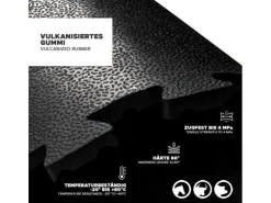 KARAT Stallmatte aus Gummi Pontiac Wasserbeständig Vielseitiges Interlocking 122 x 182 cm