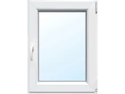 Kunststoff-Fenster 2-Fach Verglasung Weiß BxH 90 cm x 110 cm Anschlag Rechts