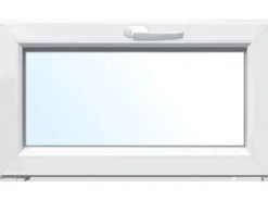 Kunststoff-Keller-Kipp-Fenster 2-Fach Verglasung Weiß BxH 60 cm x 80 cm
