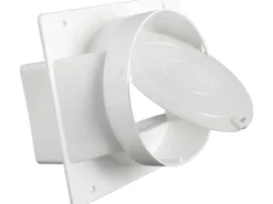 Marley Adapter rund eckig mit Rückstauklappe System 150