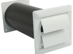Marley Teleskopkanal System 125 mit Verschlussklappe für Flexschlauch/Rohr
