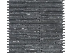 Mosaikmatte Superslim Negro Glacia 30,5 cm x 30,5 cm