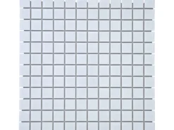 Mosaikmatte Weiß glänzend Keramik 33 cm x 33 cm