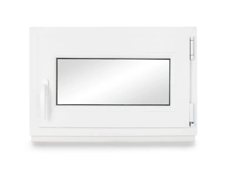 Neruli Kellerfenster Kunststoff Weiß Dreh-Kipp 90x40 cm BxH DIN Rechts 2 -Fach Glas Dichtung Schwarz