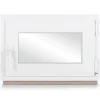 Neruli Kellerfenster Kunststoff Weiß Dreh-Kipp 75x90 cm BxH DIN Links 3 -Fach Glas Dichtung Schwarz