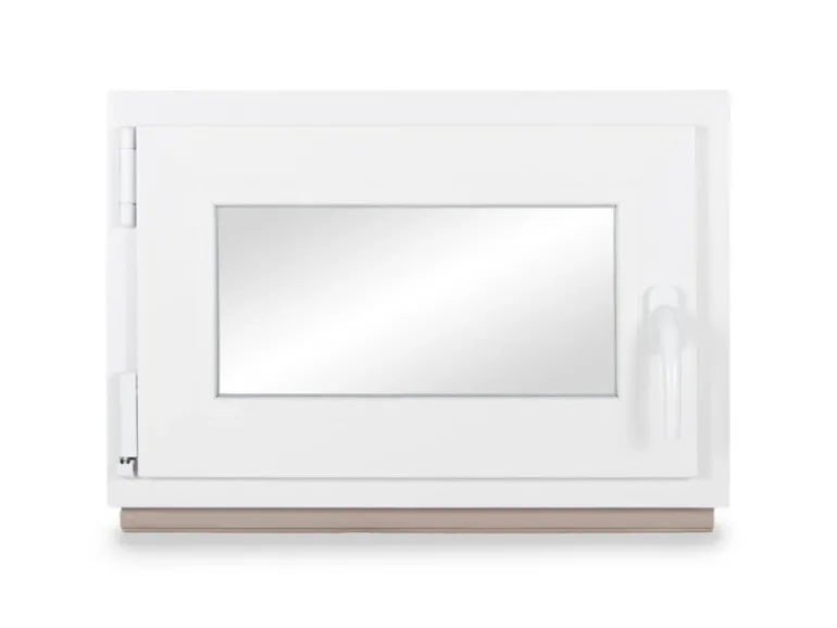 Neruli Kellerfenster Kunststoff Weiß Dreh-Kipp 70x85 cm BxH DIN Links 3 -Fach Glas Dichtung Schwarz